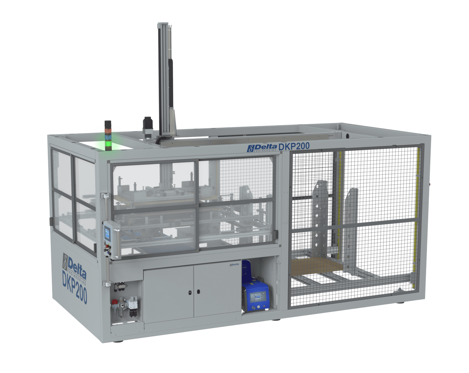 Cardboard tray former DKP200 Folds and glues cardboard trays / hoods